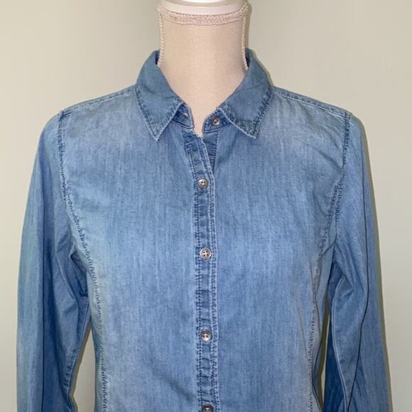 J.Jill Denim Button-down Top Size XS - Picture 1 of 7